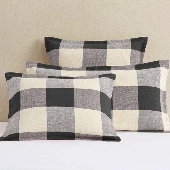 Gingham Sham Pillow Case Bryce Check - New- Pottery Barn- Standard - Picture 1 of 6